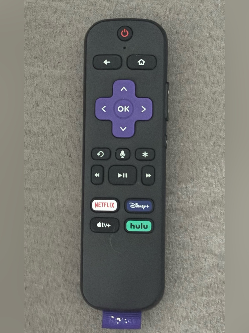 Roku RC-FA1 3226001105 Voice Remote Control -Netflix Disney+ Apple+ Hulu